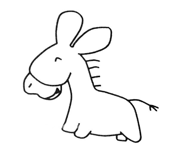 小毛驢怎么畫最簡單