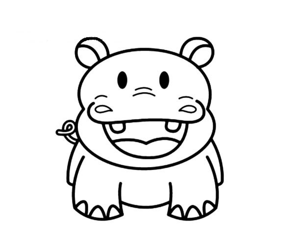 5款卡通的河馬簡(jiǎn)筆畫(huà)大全 5款卡通的河馬簡(jiǎn)筆畫(huà)大全