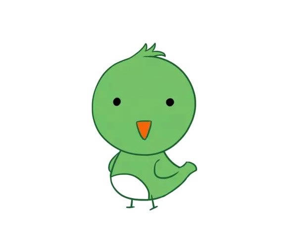 綠色的卡通小鳥簡(jiǎn)筆畫 綠色的卡通小鳥簡(jiǎn)筆畫