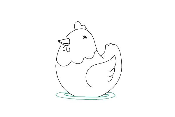 母雞怎么畫 涂色的母雞簡筆畫