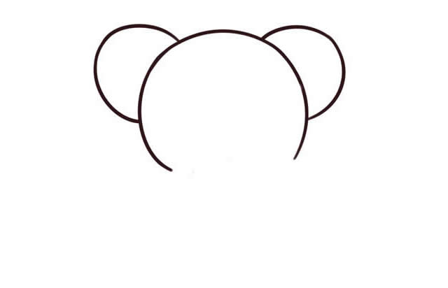 可愛(ài)的卡通大象簡(jiǎn)筆畫(huà)教程