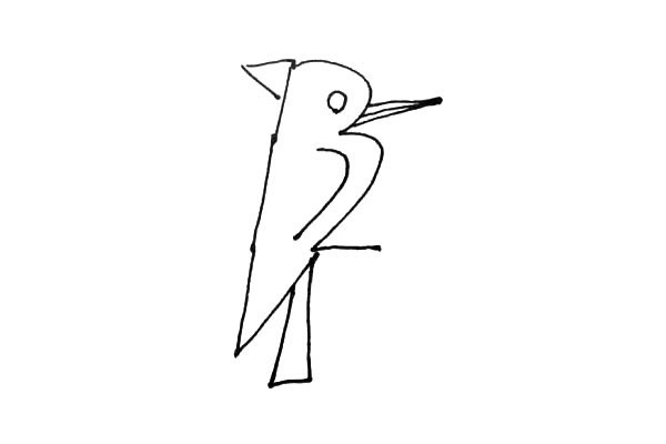 教你用數字畫一只啄木鳥