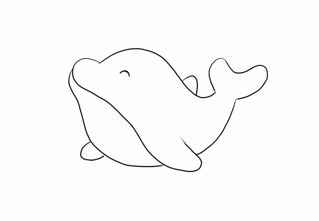 簡單易學的鯨魚簡筆畫