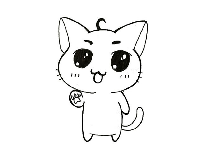 賣萌的卡通小貓咪簡(jiǎn)筆畫(huà) 賣萌的卡通小貓咪簡(jiǎn)筆畫(huà)