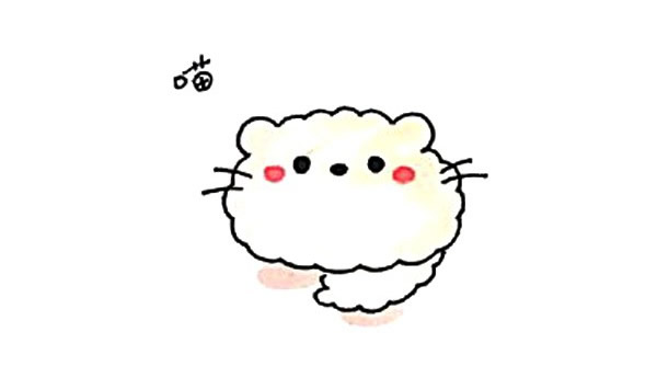 一組可愛的貓咪簡筆畫大全