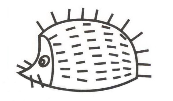 刺猬怎么畫(huà) 涂色的刺猬簡(jiǎn)筆畫(huà)