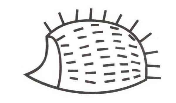 刺猬怎么畫(huà) 涂色的刺猬簡(jiǎn)筆畫(huà)