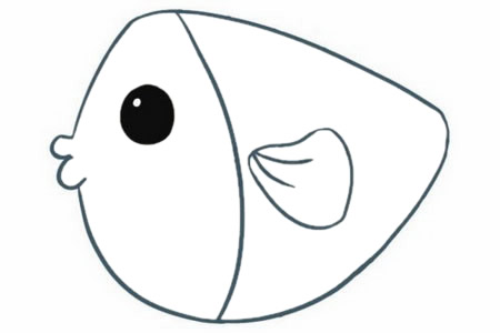 卡通海魚簡筆畫教程【涂色】