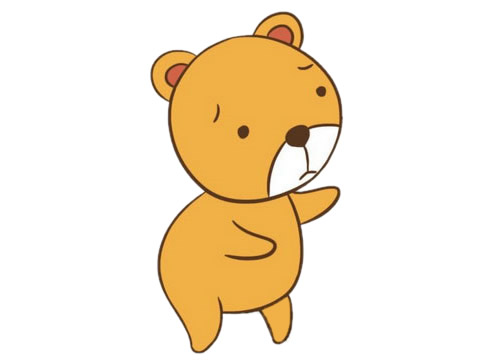 簡單的卡通小熊怎么畫