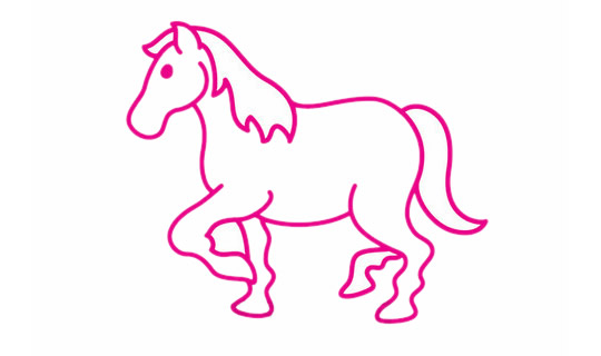 一步步教你畫一匹馬