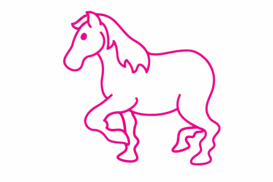 一步步教你畫一匹馬