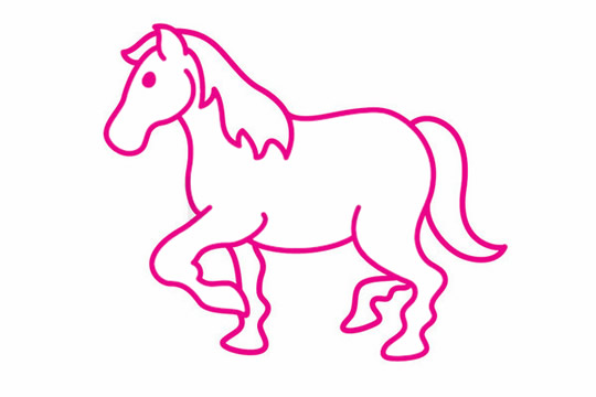 一步步教你畫一匹馬