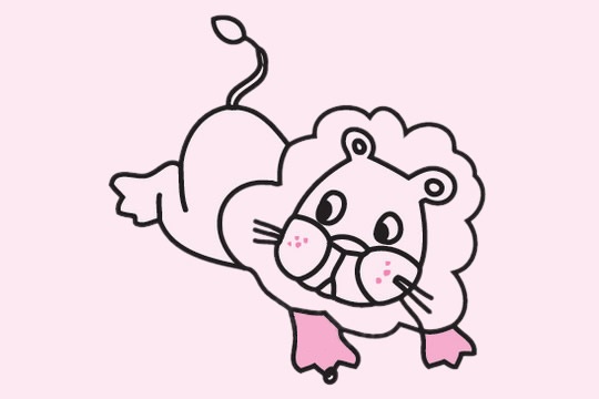 卡通的獅子怎么畫