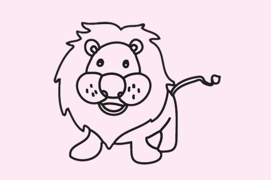 獅子怎么畫比較簡單