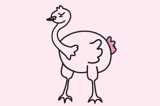 4張鴕鳥(niǎo)簡(jiǎn)筆畫(huà)大全 4張鴕鳥(niǎo)簡(jiǎn)筆畫(huà)大全