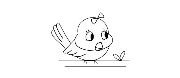 一組黃鸝鳥的簡筆畫大全