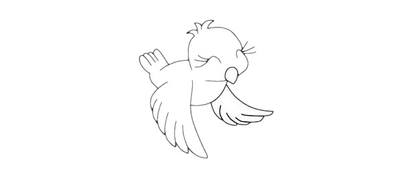 一組黃鸝鳥的簡筆畫大全