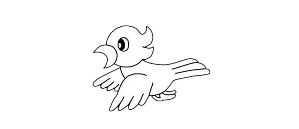 一組黃鸝鳥的簡筆畫大全