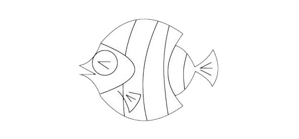 簡單的蝴蝶魚怎么畫