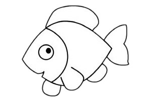 海洋生物熱帶魚簡筆畫