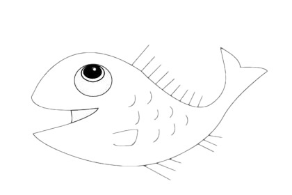 一組熱帶魚簡筆畫大全