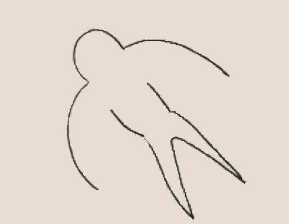 涂色的小燕子簡筆畫教程