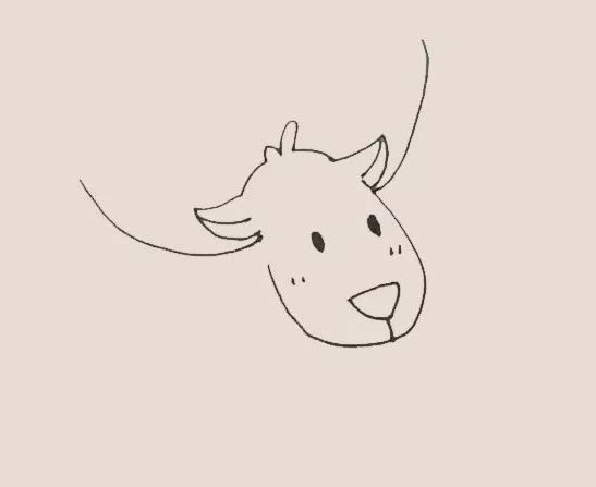 馴鹿簡筆畫步驟教程【涂色】