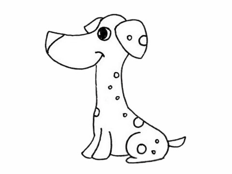 關(guān)于斑點(diǎn)狗的簡(jiǎn)筆畫