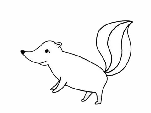 臭鼬怎么畫最簡(jiǎn)單