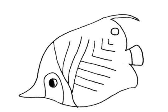 比目魚卡通簡筆畫
