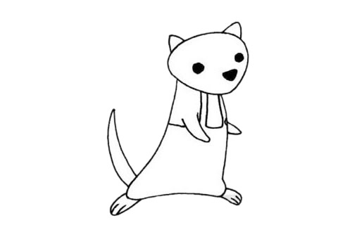 簡單的貂怎么畫