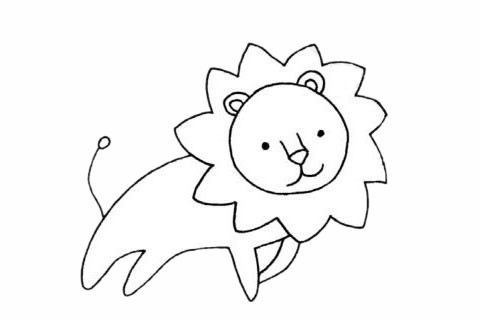 一組卡通獅子簡筆畫大全