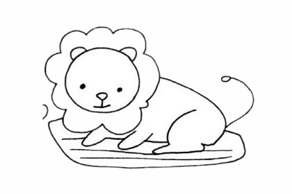 一組卡通獅子簡筆畫大全