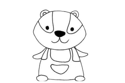 關(guān)于獾的卡通簡筆畫