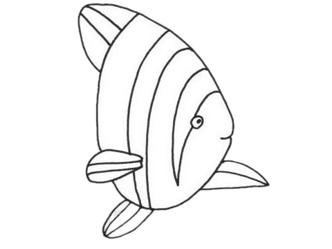 虎皮魚的簡單畫法