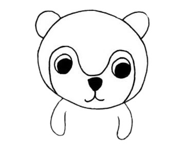 卡通狐猴簡(jiǎn)筆畫步驟教程
