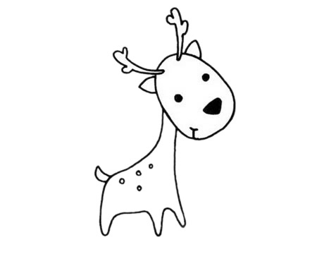 關(guān)于小鹿的簡(jiǎn)筆畫 關(guān)于小鹿的簡(jiǎn)筆畫