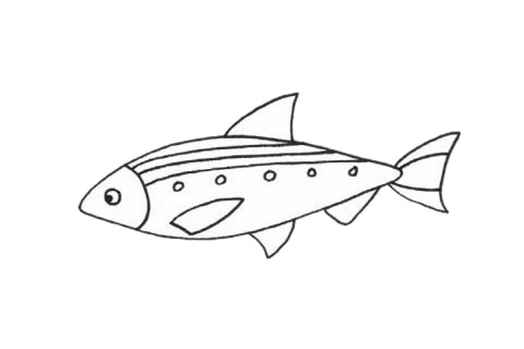 沙丁魚簡(jiǎn)筆畫步驟