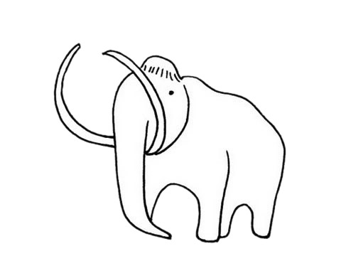 猛犸象的簡(jiǎn)單畫法 猛犸象的簡(jiǎn)單畫法