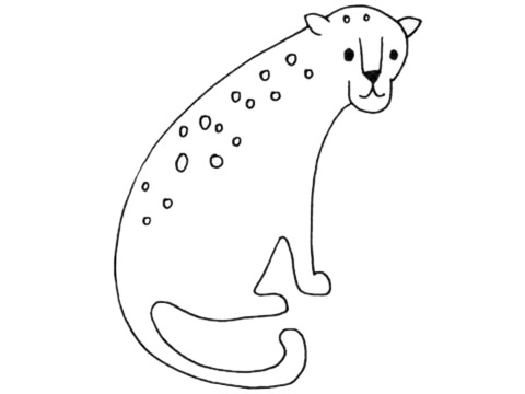 關(guān)于豹子的簡筆畫