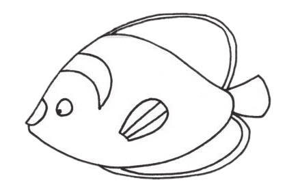 關于熱帶魚的簡筆畫