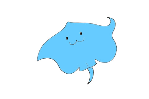 蝙蝠魚簡筆畫教程