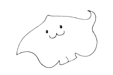 蝙蝠魚簡筆畫教程