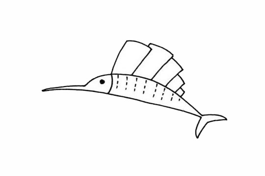 關(guān)于劍魚的簡筆畫