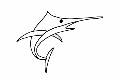 劍魚兒童簡(jiǎn)筆畫 劍魚兒童簡(jiǎn)筆畫