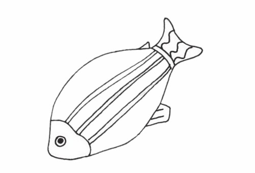 深海魚簡筆畫步驟