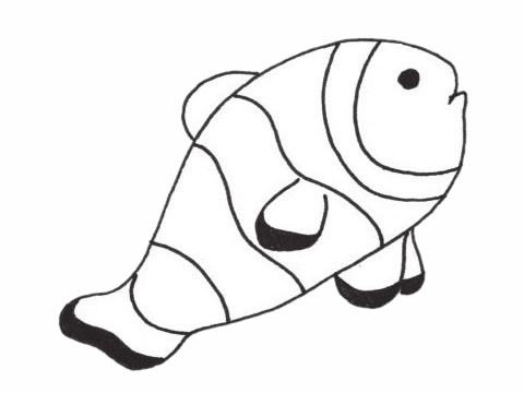 關于深海魚的簡筆畫