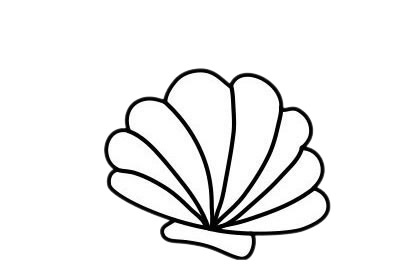 貝殼兒童簡筆畫