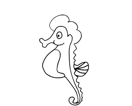 可愛(ài)的海馬簡(jiǎn)筆畫