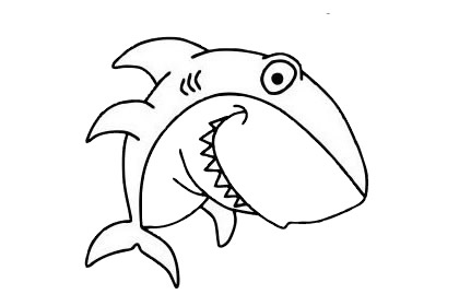 一組關于鯊魚的簡筆畫大全